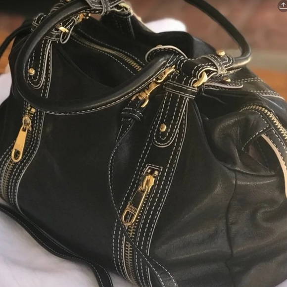 Badgley Mischka Handbags - Badgley Mischka Leather Satchel